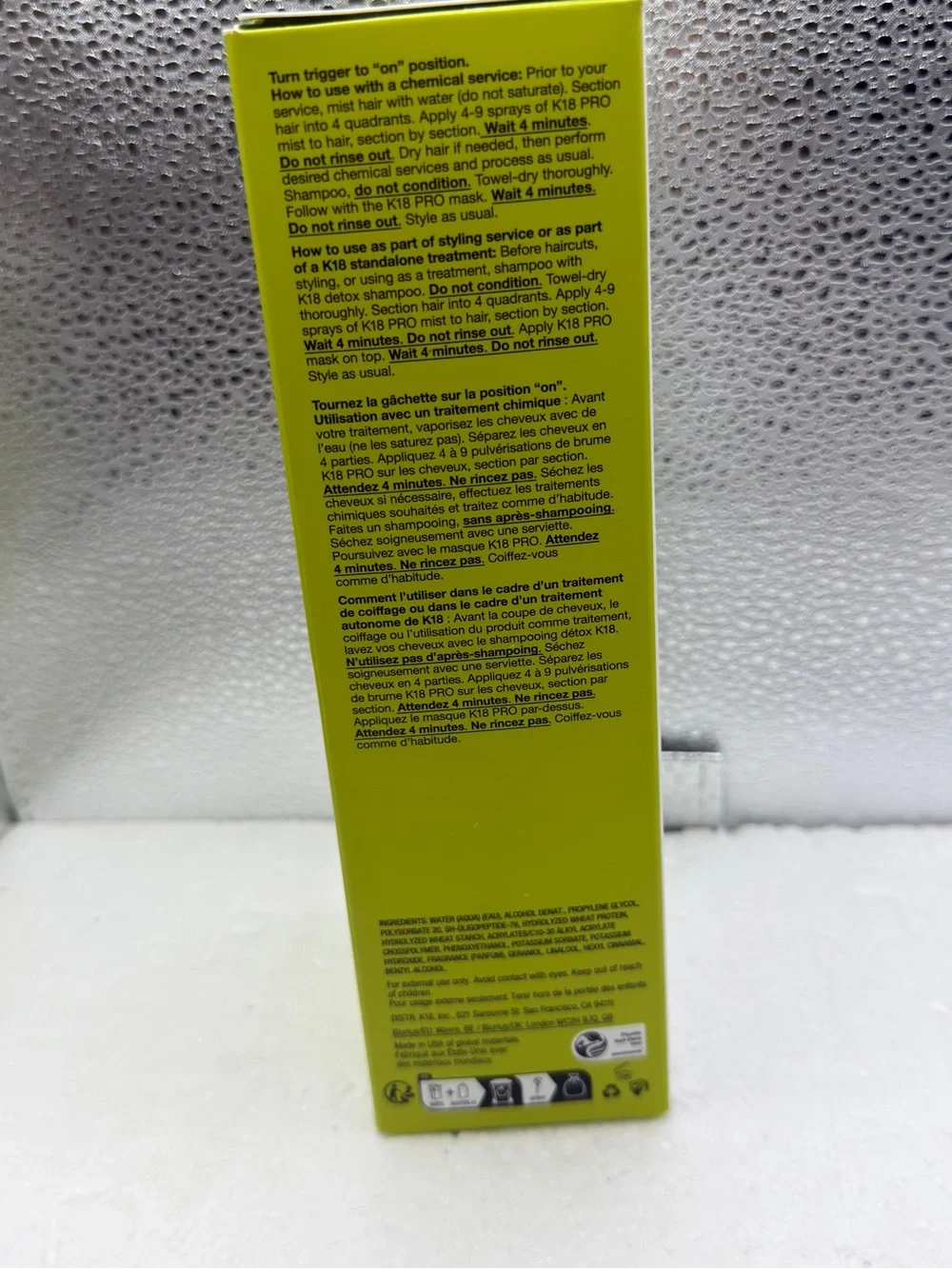 K18 Biomimetic Hairscience Professional Molecular Repair Hair Mist — White